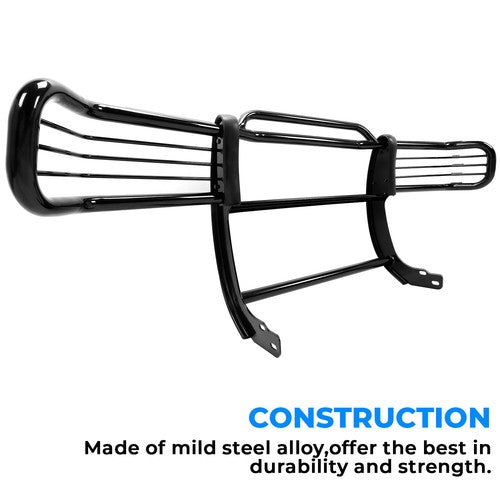 Solid Spare For Isuzu Rodeo Amigo 1998-2004 Bull Bar Grille Guard Black Steel Power Coated