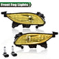 Solid Spare Fit For 2011-2013 Hyundai Sonata Yellow Front Bumper Fog Lights Driving Lamps
