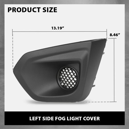 Solid Spare Front Bumper Fog Light Bezel Cover Left Fit For 2012 2013 2014 Subaru Impreza