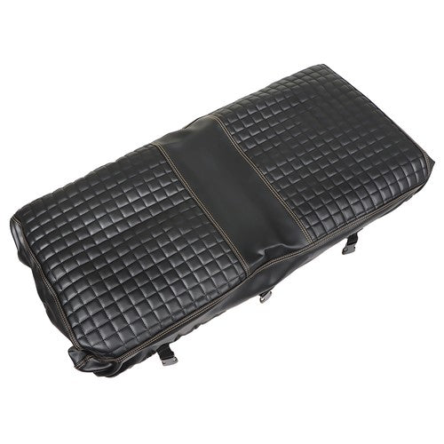 Solid Spare Black Golf Cart Diamond Seat Cover Kit For Club Car Precedent Seat Cushion US