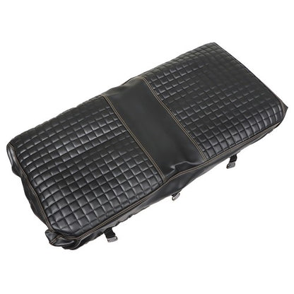Solid Spare Black Golf Cart Diamond Seat Cover Kit For Club Car Precedent Seat Cushion US