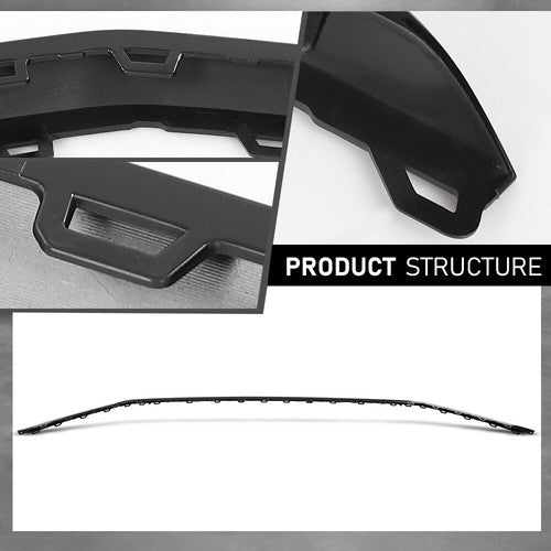 Solid Spare Fit For 2018-2020 Audi SQ5 Q5 Front Bumper Cover Molding Trim Impact Strip Black