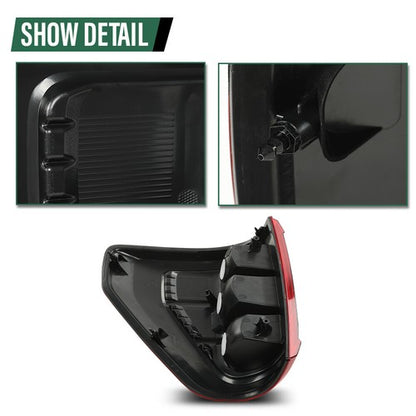 Solid Spare Fit For 2021-223 Ford F150 XL w/o Blind Spot TaiL Lights Brake Lamps Left+Right