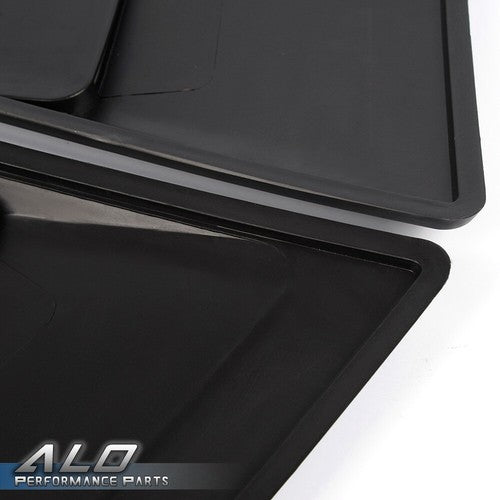 Solid Spare Fit For 05-14 Ford Mustang 1/4 Quarter Side Window Louvers Scoop Cover Vent