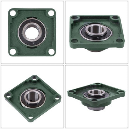 Solid Spare UCF208-24 1-1/2" Bore 10PCS Pillow Block Flange Bearing 4 Bolt Self-Alignment