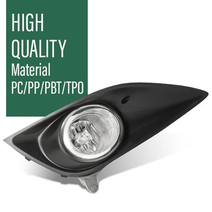 Solid Spare Halogen Fog Light w/ Bezel Fit For 2013-2016 Hyundai Veloster Turbo Right Side