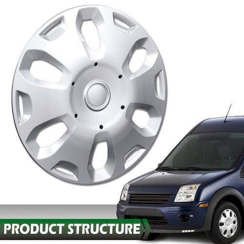Solid Spare Fit For 2010-2013 Ford Transit Connect Van 15" Wheel Cover Hub Cap Full Rim Hub