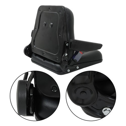 Solid Spare Tractor Forklift Universal Seat Foldable slide rail with resilient safety belt
