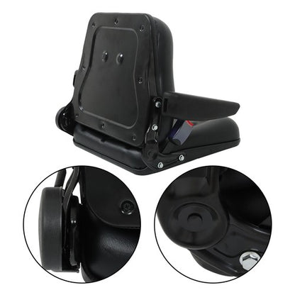 Solid Spare Tractor Forklift Universal Seat Foldable slide rail with resilient safety belt