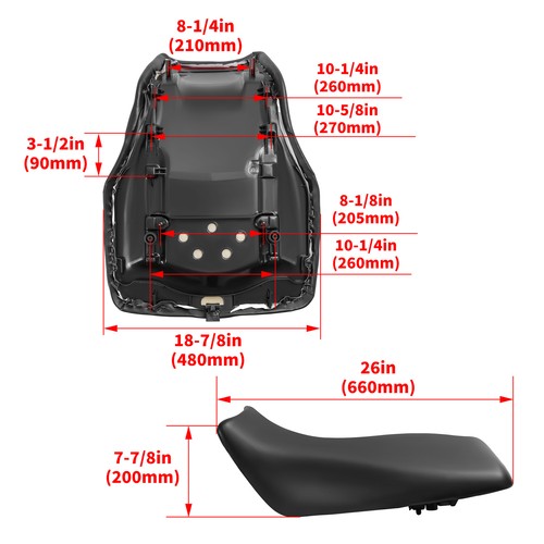 Solid Spare 1 X Plastic Seat For Yamaha Grizzly 660 YFM660 2004-2008 #5KM-24710-01-00