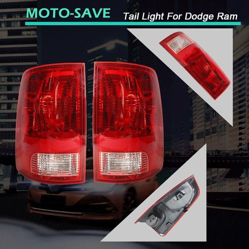 Solid Spare For 09-20 Dodge Ram 1500 2500 Driver & Passenger Side Brake Tail Light Replace