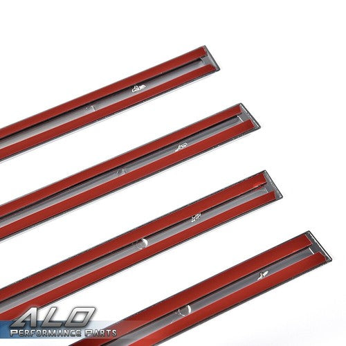 Solid Spare 4pcs Body Side Molding Trim Chrome Fit For 19-21 Dodge Ram 1500 Crew Cab