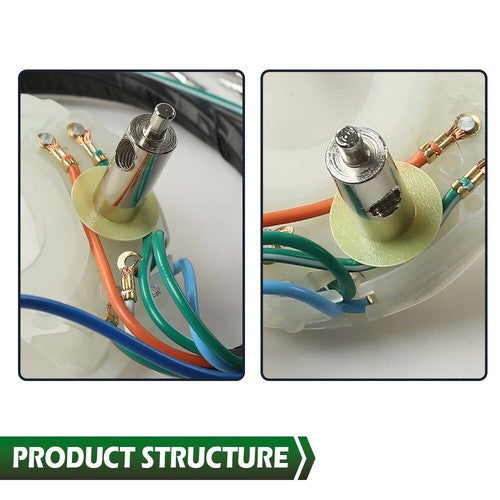 Solid Spare Fit For 65-66 Mustang Turn Signal Switch Cam With Wire Harness Bronco Comet
