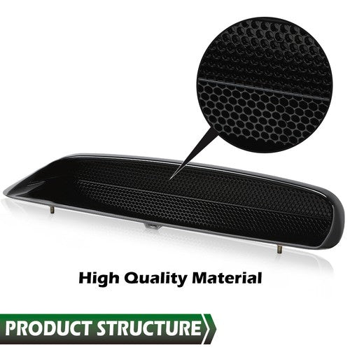Solid Spare Fit For 2005-2011 Toyota Tacoma Pickup Black Front Sport Hood Scoop Bulge Kit
