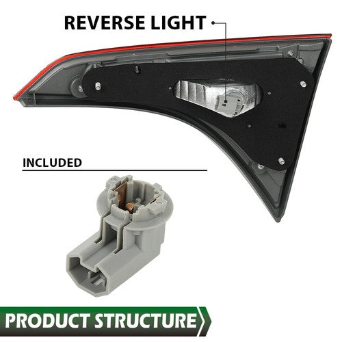 Solid Spare Fit For 14-16 Toyota Corolla Tail Light Brake Lamp Inner Left Driver Side