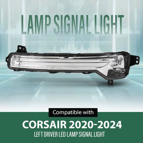 Solid Spare Fit For 2020-2025 Lincoln Corsair LED Turn Signal Light Assembly Left Side