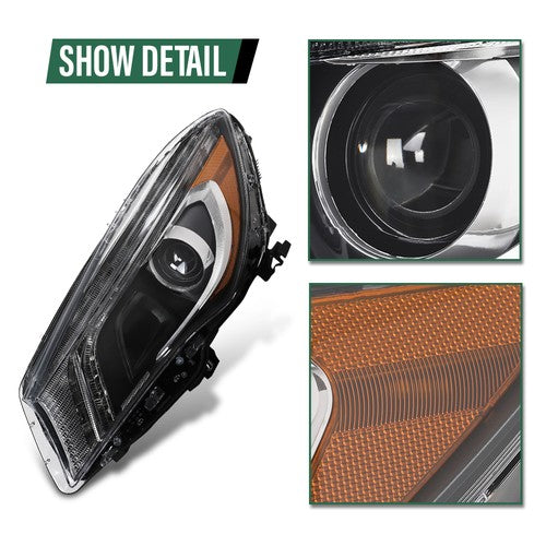 Solid Spare Xenon Headlight Left Driver Side Fit For 14-16 Mercedes-Benz CLA-Class CLA250