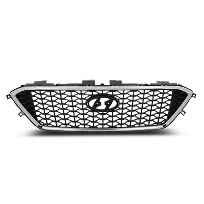 Solid Spare Fit For 2015-2017 Hyundai Sonata Front Bumper Upper Grille Grill W/O Radar Hole