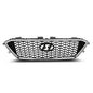 Solid Spare Fit For 2015-2017 Hyundai Sonata Front Bumper Upper Grille Grill W/O Radar Hole