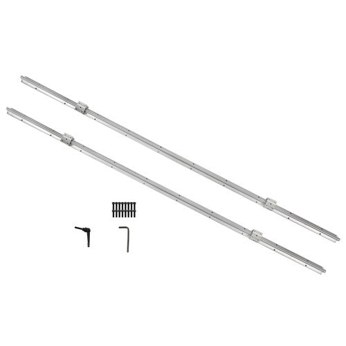 Solid Spare 2PCS Linear Guide SBR12-1500mm Linear Guide Rail w/4 PCS SBR12UU Sliders