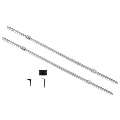 Solid Spare 2PCS Linear Guide SBR12-1500mm Linear Guide Rail w/4 PCS SBR12UU Sliders