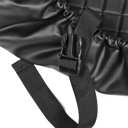 Solid Spare Golf Carts Rear Seat Cover Kit For Club Car/E-Z-Go/Yamaha Universal Size Black