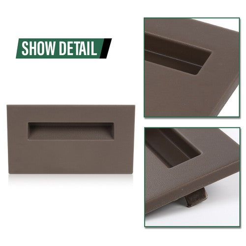 Solid Spare Fit For Chevy GMC Truck 1988-1994 Dashboard Fuse Panel Cover Replacement Brown