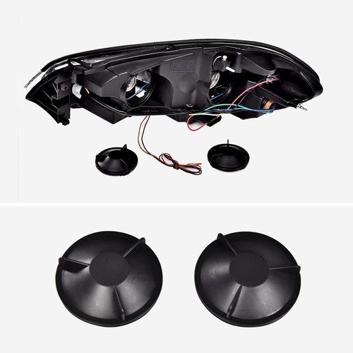 Solid Spare Fit For 2006-2013 Impala/2006-2007 Monte Carlo LED DRL Clear Corner Headlights