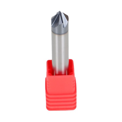 Solid Spare Double End 3/8" 4 Flute 90 Degree 2-1/2" Overall Length Carbide Chamfer Mill