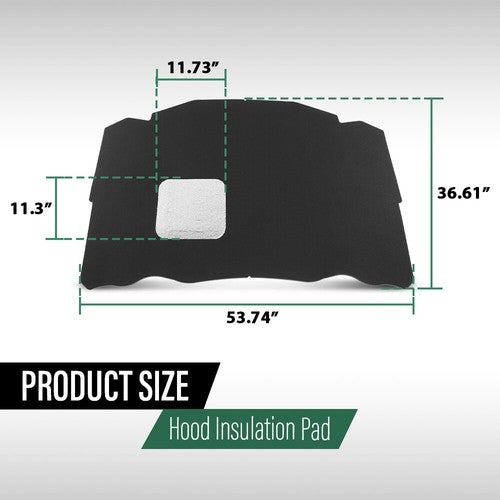 Solid Spare Hood Insulation Pad Fit For 86-93 Mercedes 300E 300D 300TD 300TE Base