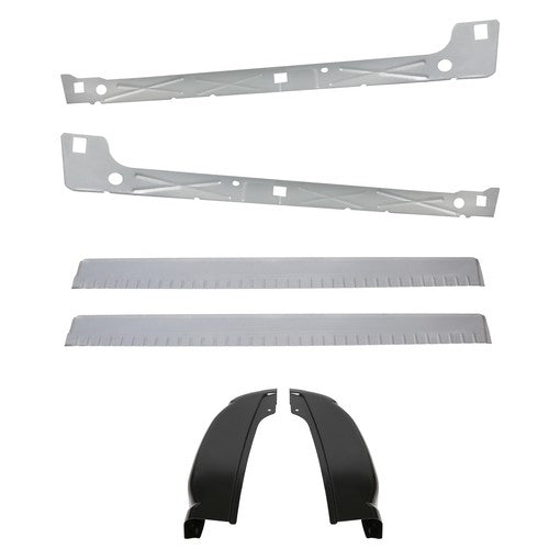 Solid Spare Inner & Outer Rocker Panels W/ Cab Corners For 99-07 Chevy Silverado 4DR EXT Cab