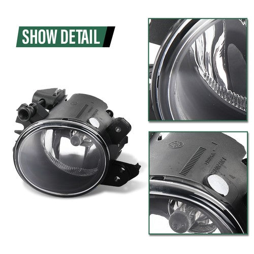 Solid Spare Halogen Fog Lights Driving Lamps Left+Right Fit For 2006-2014 Mercedes-Benz