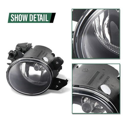 Solid Spare Halogen Fog Lights Driving Lamps Left+Right Fit For 2006-2014 Mercedes-Benz