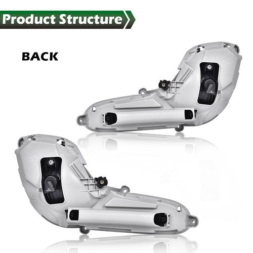 Solid Spare Fit For 2012-2017 Hyundai Accent Clear Bumper Fog Lights w/ Bulbs+Wiring+Switch