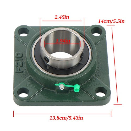 Solid Spare 10pcs UCF210-32 Pillow Block Flange Bearing 2" Bore 4-Bolt Self-Aligning