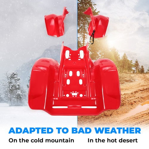 Solid Spare Red Front & Rear Fender Set For Honda TRX 250R TRX250R 1986-1989 Plastics Kit