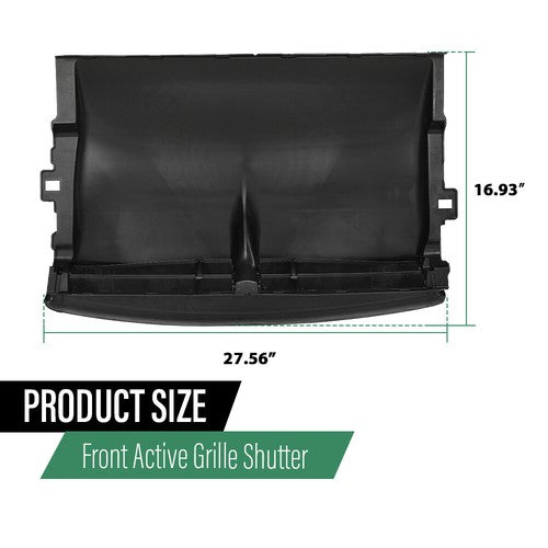 Solid Spare Fit For 2017-2020 Tesla Model 3 Radiator Active Grill Shutter Assembly W/O Motor