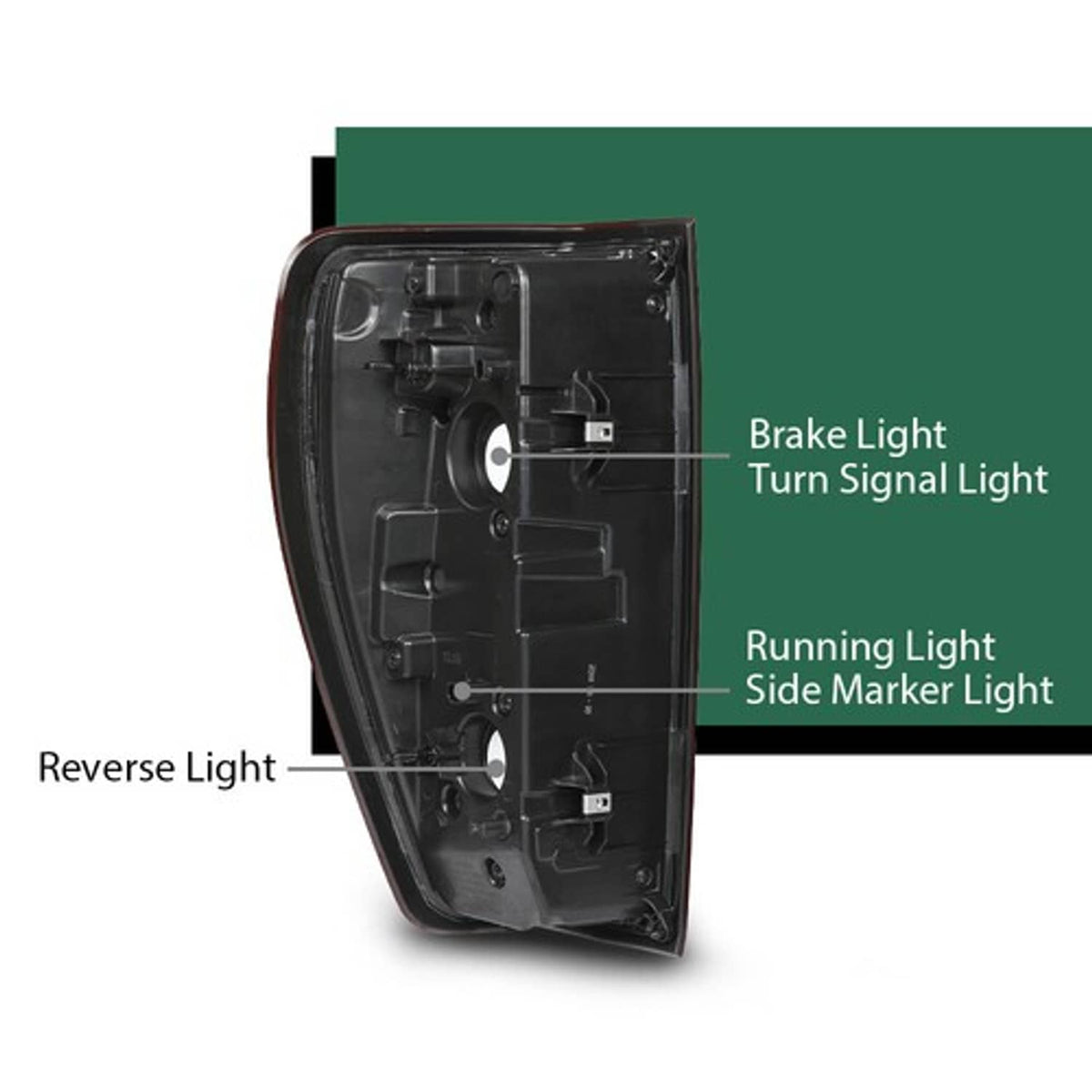 Solid Spare Fit For 2019-2022 GMC Sierra 1500 2500 3500 Left+Right Tail Lights Brake Lamps