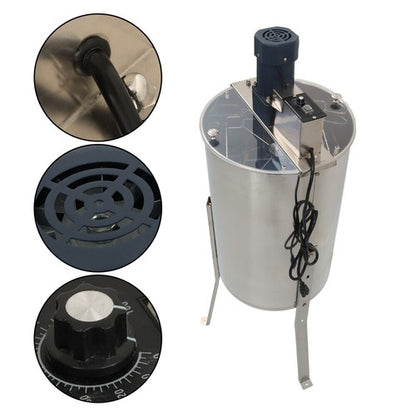 Solid Spare 1300RPM Electric Honey Extractor Beekeeping Equipment Stainless Steel 2/4 Frames