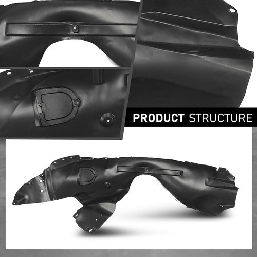 Solid Spare Front Fender Liner Splash Shield Left+Right Fit For 2016-2019 Ford Explorer