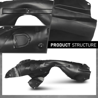 Solid Spare Front Fender Liner Splash Shield Left+Right Fit For 2016-2019 Ford Explorer