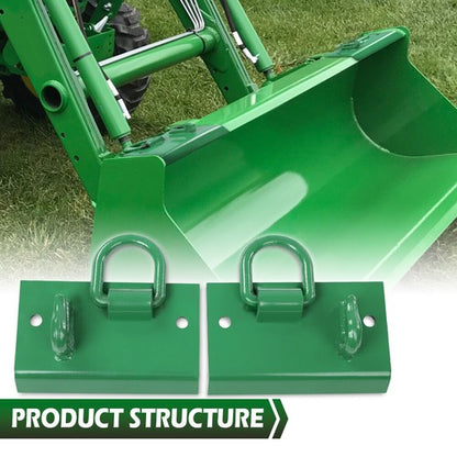 Solid Spare 2Pcs Bolt on Grab Hooks D Rings For John Deere Compact Tractor 1025R 2032R 3320