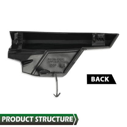 Solid Spare Fit For 2020-2021 Toyota Corolla SE/XSE Front Bumper Left Tow Hook Eye Cap Cover