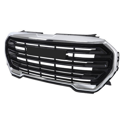Solid Spare Fit For GMC Terrain SLE/SLT 2022-23 New Front Bumper Grille Gloss Black Plastic