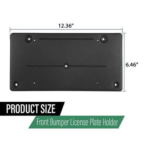 Solid Spare Front Bumper License Plate Mounting Bracket Fit For 10-16 Land Rover LR4