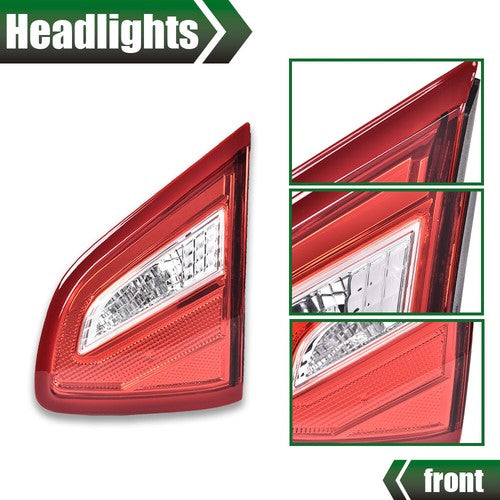 Solid Spare Fit For 2016-2018 Nissan Altima Right Inside Side Inner Tail Light Brake Lamp
