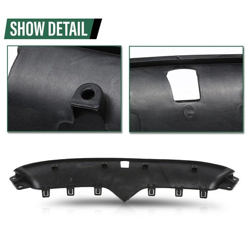 Solid Spare Fit For 2016-2020 Tesla Model X Front Bumper Upper Grille Insert Surround Cover