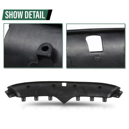 Solid Spare Fit For 2016-2020 Tesla Model X Front Bumper Upper Grille Insert Surround Cover
