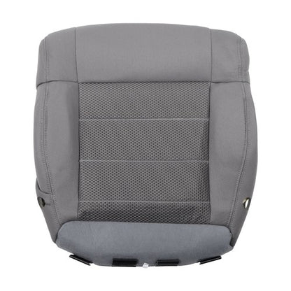 Solid Spare Suit For Jeep Wrangler 2007-2012 Passenger Bottom Seat Cover&Foam Cushion Gray
