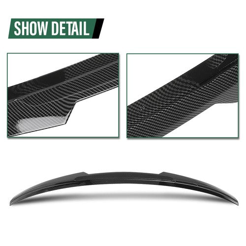Solid Spare Trunk Spoiler Rear Wing Fit For 19-25 BMW G20 330i G80 M3 Carbon Look M4 Style
